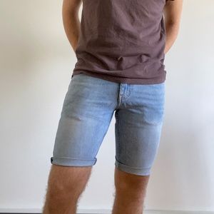H&M Light Wash Jean Shorts